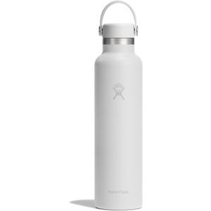 Hydro Flask Water Bottle - Insulated Stainless Steel - Non Spill, Leakproof in 24 Oz Tonal White