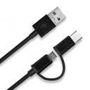 2 in 1 Charger Cord Replacement for All Amazons Kindle Fire HD 6 7 8 10, Paperwhite, Galaxy, Kids E-Reader Tablet Micro USB Type C Charging Cable