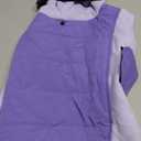 BRKURLEG Dog Coat, Turtleneck Winter Jacket with Harness for Small Medium and Large Dogs, Windproof Reflective Warm Fleece Dogs Snowsuit with Hook & Loop, Dog Coats for Cold Weather, Purple L