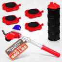 Heavy Furniture Movers with Wheels  Furniture Lifter Tool for Easy Moving & Lifting, Appliance Slider with Weight Load Up to 660 Lbs  Easy Setup, Safe for Floors, Designed for Home & Office Use