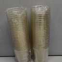 JOLLY CHEF 50 Pack 10 oz Gold Plastic Cups, Disposable Gold Glitter Plastic Cups Perfect for Wedding, Thanksgiving, Halloween,Christmas Parties