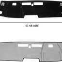 KUST Black Dash Cover for 2023-2025 2026 Chevy Chevrolet Colorado/GMC Canyon Non-Slip Dashboard Cover Polyester Interior Accessories for Colorado/Canyon Custom Fit Dash Mat Sunshade No Glare