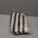 LEEVAN Black and White Striped Area Rug 3x5 ft Outdoor Patio Rugs Woven Washable Farmhouse Floor Carpet Front Porch Doormat for Bedroom/Courtyard/Laundry Room/Living Room