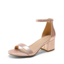DREAM PAIRS Womens Low-Chunk Low Heel Pump Sandal, 8.5