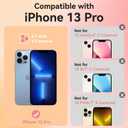 ChiCsFleur for iPhone 13 Pro Case, TPU Phone case with Camera Protection for Women Girls Teens - Colorful Tropical Coastal Collage Design Palm Colorful Hibiscus Disco Dog Starfish Lemon Y2K Aesthetic