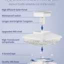 8 Pack Solar Post Cap Lights - for Solid 4x4 Wood Fence & Deck Posts - High Brightness Waterproof Outdoor Solar Lights (White)