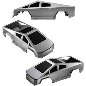 HOMETALL 1:16 Brushless RC Cars Remote Control Truck Shell - RC Cars Body Shell, PVC High Impact Car Cover Shells Frame Remote Control Car Body Cover - Silver