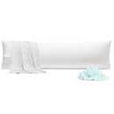 Rainmr Extra Long Body Pillow Memory Foam 180x50cm – Firm King Size Body Pillows for Adults – with Cooling Cover 21 x 72 inches