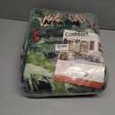 U'Artlines Christmas Washable Round Area Rug 6ft Bell Leaves Laundry Rug Runner Non Slip Soft Throw Rugs Carpet for Entryway Living Room Bedroom Black