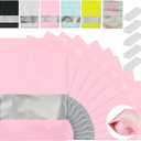 200 Pcs Mylar Bags for Food Storage 4x6 Mylar Bag with Window, Foil Stand Up Resealable Bags for Food, Smell Proof Bag Freeze Dried Candy Packaging Sealable Pouch Jewelry Bracelet Pouch, Pink