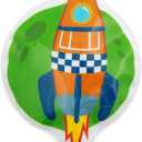 Spaceship Solar Shine Ups Night Light