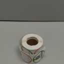 JOYIT 2'' Christmas Thermal Labels - 600pcs Round Thermal Printer Labels with Dot Border, Waterproof Thermal Printer Stickers for Logo Design, Name/Price Tag, Thanks Card, Address, QR Code (White)