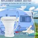 2 x Premium Heavy-Duty RV Toilet Valve Replacement Kit  Fits Dometic 300/301/310/311/320 RV Toilet, Replaces OEM Part# 385311641, Ultrasonic Sealing & Reinforced Material  Long-Lasting & Freeze-Proof