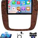 Leadfan Car Stereo Radio for GMC Yukon Chevrolet Chevy Silverado Tahoe Suburban 2007 2008 2009 2010 2011 2012 Wireless CarPlay Android Auto, 9" IPS Touch Screen GPS WiFi Bluetooth Rear Camera SWC