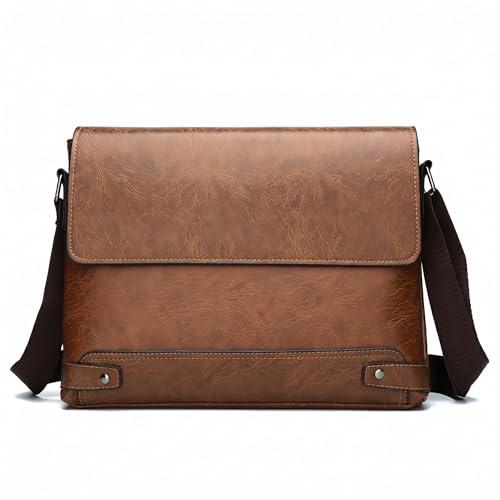 13 IN Messenger & Shoulder Bags for Mens Crossbody Handbags Man Purse Waterproof for Office Business