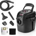 Shop-Vac 2021005 1 Gallon Micro Wet/Dry Vacuum, 1.0 Peak HP, 1.25 Inch Diameter x 4 Foot Hose, 6 Food Cord, Lightweight and Portable, Quick Wet/Dry Pickup