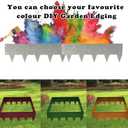 10ft Galvanized Steel Landscape Edging16.9" L x 5.5" H Galvanized Garden Edging with Bendable and Flexible DesignWeathering Rust Patina Finish(7-Pack)