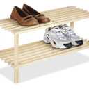 Whitmor Natural Wood Household Shelves (Brown), 10.25 x 24.75 x 11.5 in