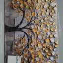 crmotu Tree of Life Large Wall Art for Living Room, Golden Tree Neutral Abstract Canvas Painting Art Prints, Nature Plant Modern Pictures Wall Decor for Bedroom Bathroom Dining Room Office 24"X48"