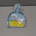 2 x Shaloxar Small Broom and Dustpan Set,mini Compact Portable, for Home, Sofas, Kitchen countertops, Storage Shelves, Office desks, bathrooms, and pet Areas (Blue)