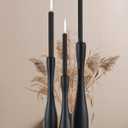 Candle Holder Black Candlestick Holders 3,Tall Taper Candle Holders Set of 3 for Candlesticks(12"/10"/7.5" H),Modern Farmhouse Candle Stick Candle Holder for Decor