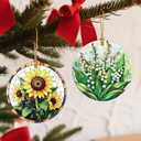 Christmas Ornaments, Lily of The Valley Flower Ornament, Christmas Tree Ornaments, Xmas Decorations, Holiday Decorations, Gifts for Flower Lovers, Holiday Party Gifts, and Xmas Gift Ideas