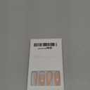 Press on Nails Long Stiletto Nude Fake Nails False Nail with Pure Transparent Glossy Stick on Nail for Women