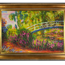 Claude Monet The Japanese Bridge Pre-Framed - Regency Gold Frame 24"X36" #MON2660-FR-650G24X36 - Framed Oil Painting