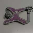 Medium Dog Harness and Leash Set,No Pull Adjustable Step in Soft Mesh Vest Harness,Easy Walk Reflective Pet Harness with Padded Handle for Walking Training Small Medium Large Dogs and Cats (Purple, M)