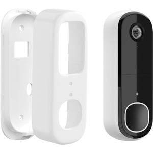 Anti-Theft Doorbell Bracket for Arlo Video Doorbell 2K (2nd Gen), Easy No-Drill Mounting Bracket, Weatherproof Protection for Arlo Doorbell Camera, Ideal for Homes, Apartments, Rentals