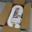 Flexible P Trap for Bathroom Sink, Flex Drain Pipe for Bathroom Sink Drain Kit and Kitchen Sink Drain Kit, 1-1/2" or 1-1/4" Expandable Sink Trap, Slip Joint or Direct Connection 1/2 Inch P Trap Kit