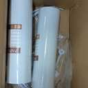 Pure-White Drum Lamp Shades Set of 2 Large Lampshade 16``Top x 16``Bottom x 12``High(Spider) Modern Lamp Shade for Table and Bedside Lamp - Lampshade Replacement
