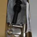 Brushed Nickel Bathroom Sink Faucets Single Hole Single Handle Stainless Steel Bathroom Faucet RV Faucet Deck Mount 1 Hole or 3 Holes with Pop-up Drains with Overflow (4 Inch)