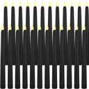 Baquler 24 Pcs Black 9.7 Inch LED Flameless Taper Candles Bulk Battery Operated Taper Candles Flickering Candlesticks for Wedding Church Holiday Table Decoration