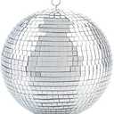 Alytimes Mirror Disco Ball -4-Inch Cool and Fun Silver Hanging Party Disco Ball Big Party Decorations, Party Design (4 inch)