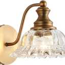 XIEDUN Vintage Wall Sconces Brass Wall Sconces 1 Light Wall Lights for Living Room