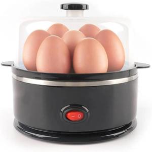 Easy Cook Electric Egg Cooker – Cooks Up to 7 Eggs – One-Touch Operation – Auto Shut-Off with Buzzer – Compact & Easy to Clean – Black