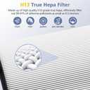 360 Combi Glass H13 Hepa + Activated Carbon Filter Compatible with Dyson TP07 TP10 TP06 HP06 TP04 HP04 PH02 PH01 PH03 PH04 HP09 TP09 HP07 HP10 Air Purifier, 2-in-1 Replacement Filters, 2 Pack