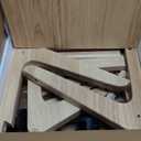 TV Tray Table, TV Dining Table with Casters for Small Spaces, Solid Wood End Table, Sofa Couch Side Table Removable Snack Tray for Coffee Bed Sofa Eating Writing Reading Living Room Bedroom (Natural)