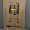 Telescopic Ladder, 20.34FT Aluminum Telescoping Ladder with Stable Hook and Non-Slip Feet, RIKADE Portable Extension Ladder for Household and Outdoor Working, 330lb Capacity