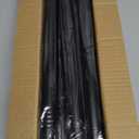 Thestoa Shower Curtain Rod Adjustable 43-78 inch, 1"Diameter Spring Tension Curtain Rod No Drill, Anti-Rust Non-Slip Shower Rod, Black Shower Curtain Rod for Bathroom Tension