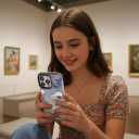 for iPhone 15 Pro Max Case, Impressionist Water Lily Scene, Military-Grade Drop Protection, Cute Soft Slim TPU Protective Cover with Camera Lens Protection for Women & Girls