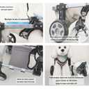 Dog Wheelchair for Small Medium Large Dogs, Adjustable 4-Wheel Mobility Aid, Lightweight Rehabilitation Brace (4 Wheels, L)