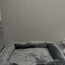 Orthopedic Dog Bed with Sides - Dog Sofa Beds for Medium Dogs, Supportive Foam Pet Couch Bed with Washable Removable Cover, Waterproof Lining and Non-Slip Bottom, Grey - M (28.0"L x 23.0"W x 6.5"Th)