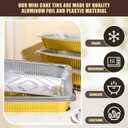Baderke 10 Sets Large Aluminum Foil Pans with Lids, 21x13 Inch Heavy Duty Aluminum Pans, Disposable Baking Pan Trays, Sturdy Food Container for Heating Cooking Roasting Storage Freezer and Takeout