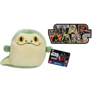 STAR WARS Cuutopia Plush 5-inch Toy, Rounded Soft Pillow Doll Inspired with Bonus Sticker (Jabba The Hut)