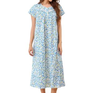MZROCR Cotton Nightgowns for Women Soft Night Gowns for Adult Women (White, XXXL)