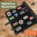 Morale Patches | Funny Military Hook & Loop Embroidered Patches for Backpacks, Collar and Vests (20-Pack) (Regular, Assorted)