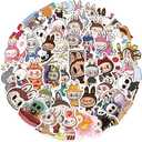 50pcs Labubu Cartoon Stickers for Teen Water Bottle