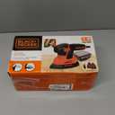 BLACK+DECKER Detail Sander, 1.2 Amp, 16,000 OPM, Compact Design, 3-Position Grip for Comfort, Includes Dust Collector, Corded (BDEMS600)